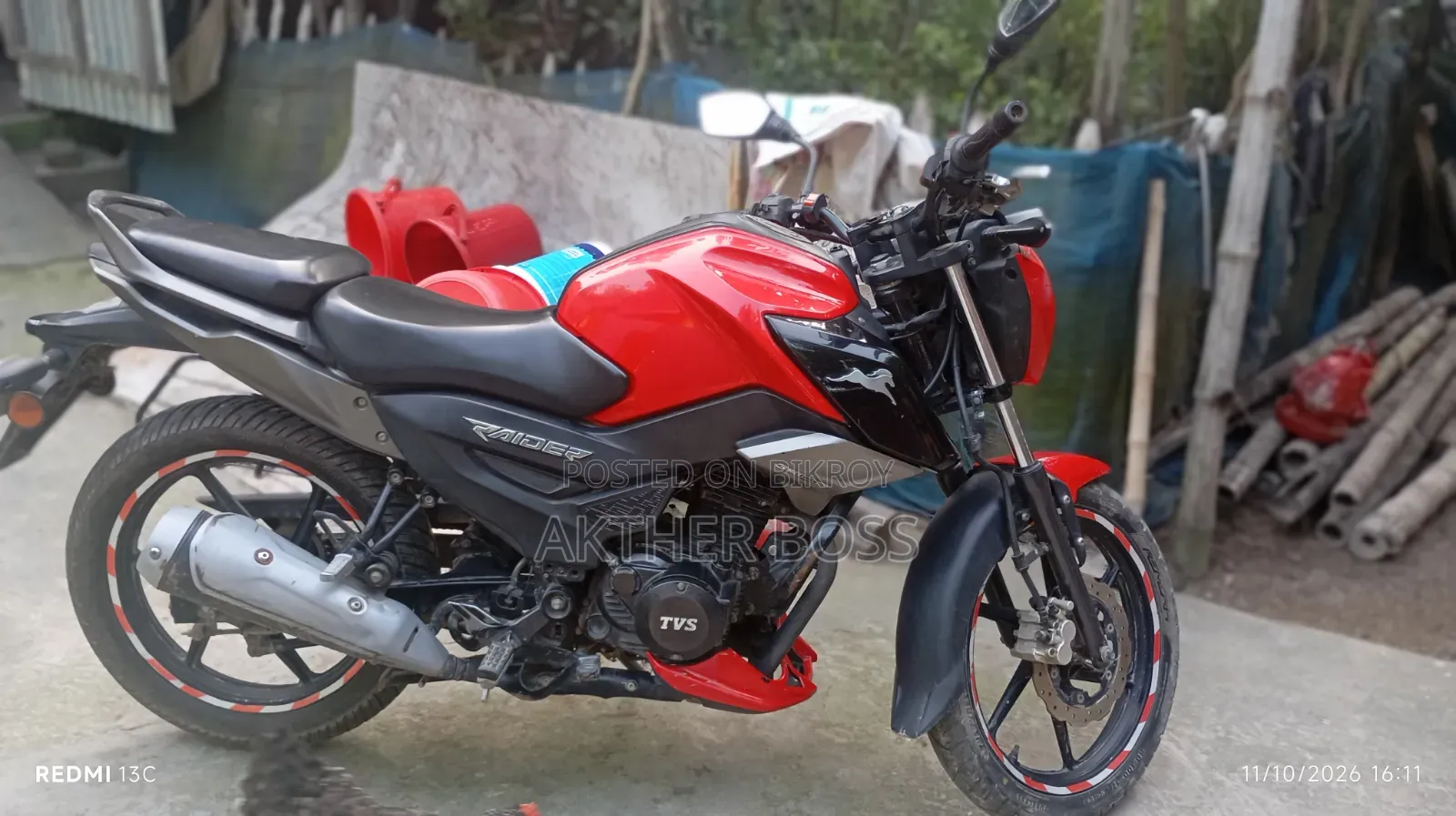 TVS Raider 125 2021 Red