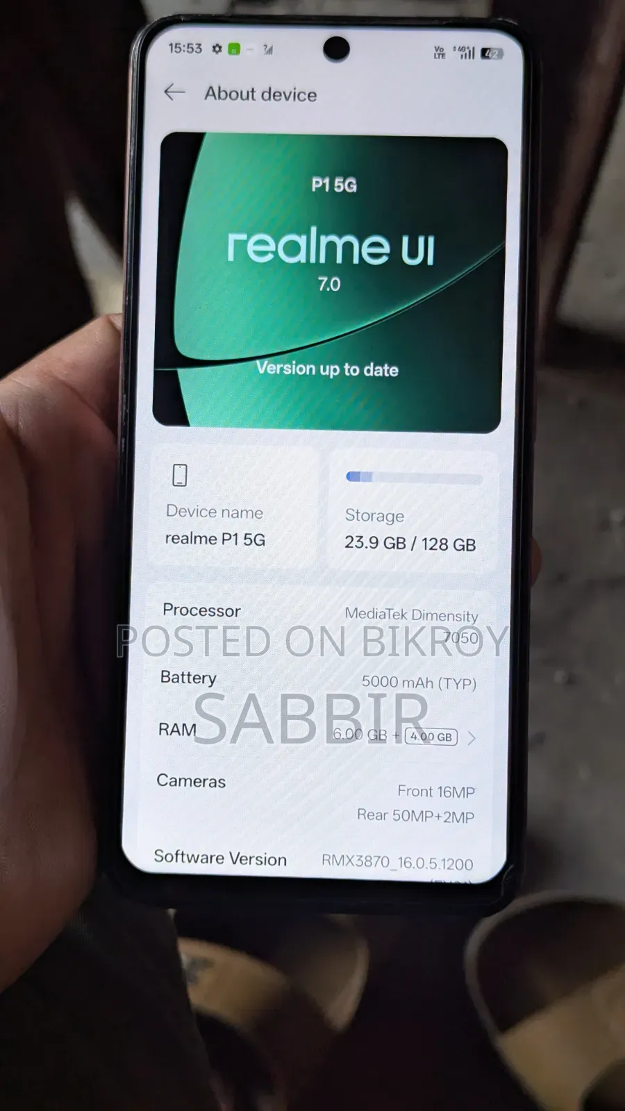 রিয়েলমি পি১ প্রো ১২৮ জিবি গ্রাফাইট
