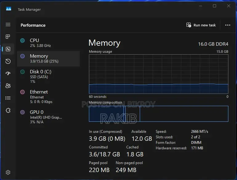 Desktop Computer Gigabyte 16GB Intel Core i5 SSD 128GB