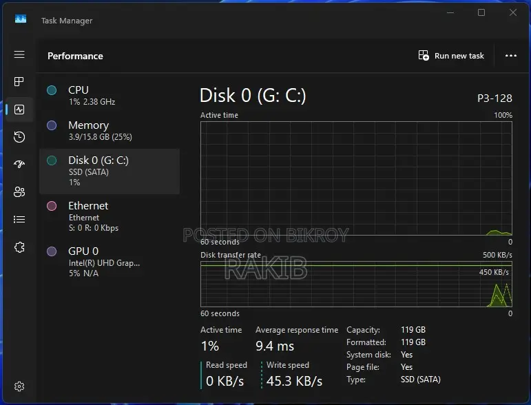 Desktop Computer Gigabyte 16GB Intel Core i5 SSD 128GB