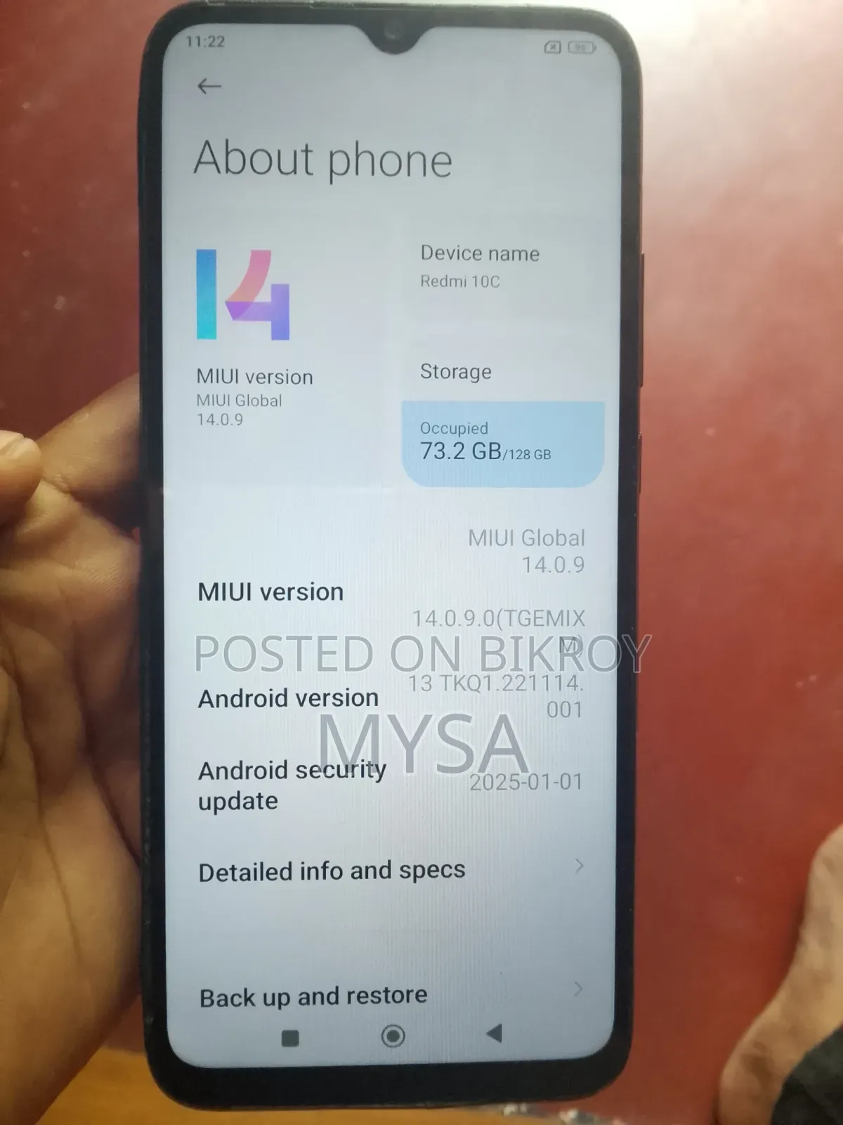 Xiaomi Redmi 10C 128 GB Black