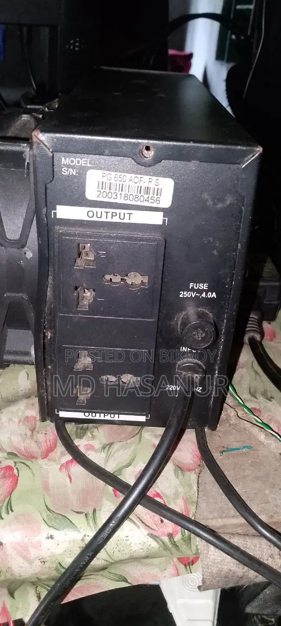 Power Guard Ups 650va Modified With 5-Inch Fan and Wire Installed