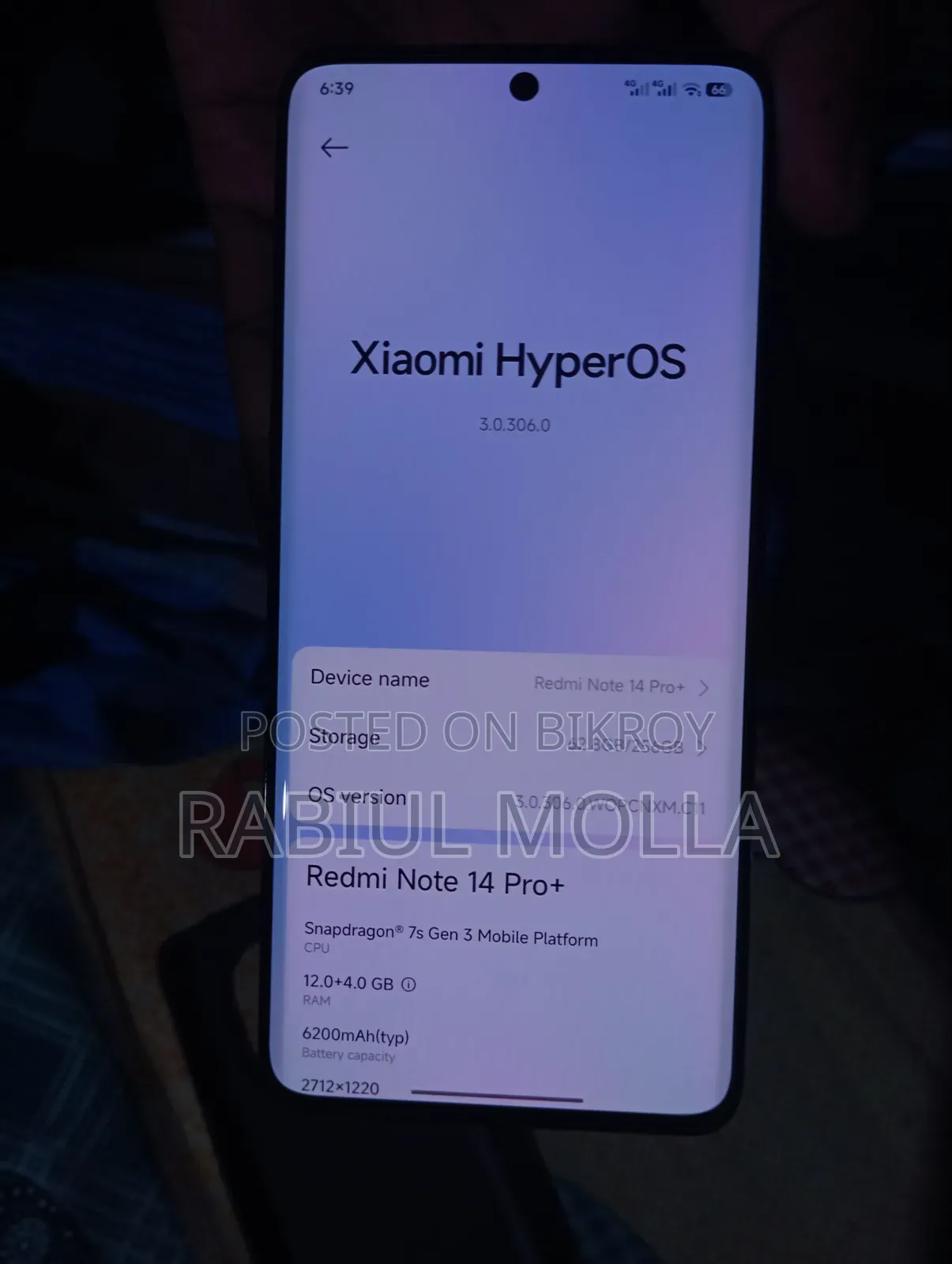 New Xiaomi Redmi Note 14 Pro+ 5G 256 GB Red
