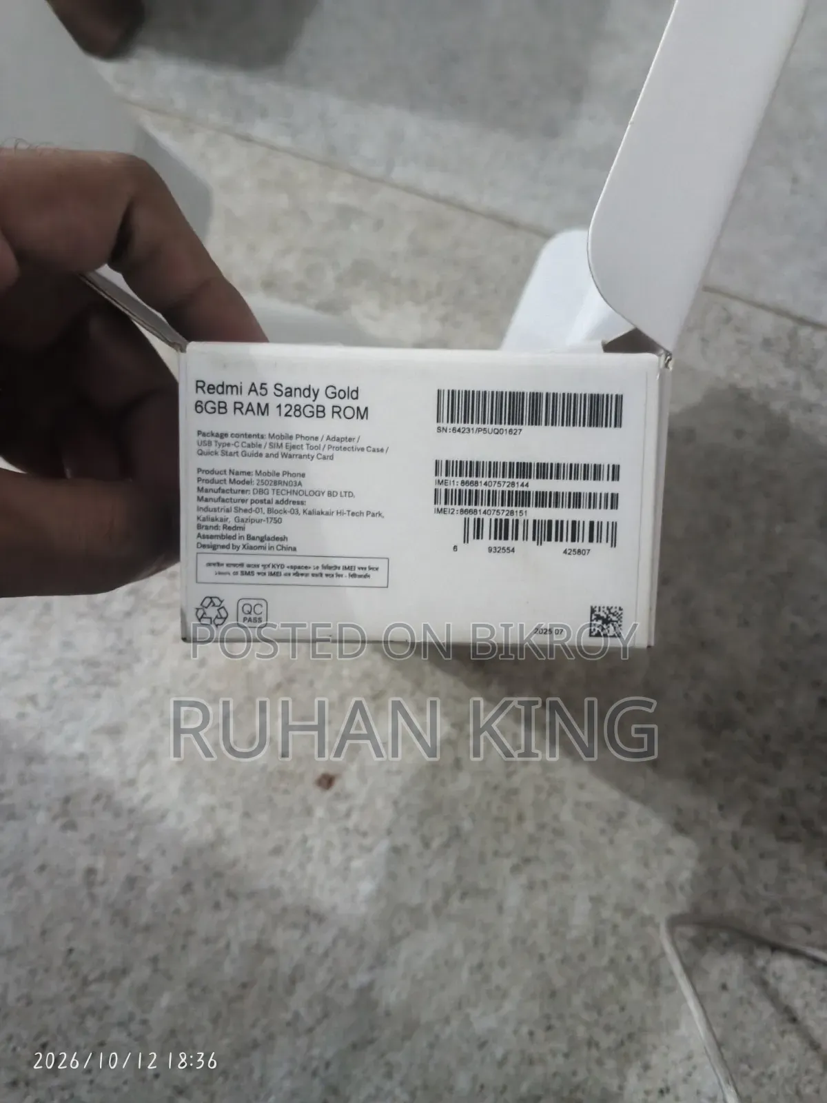 Xiaomi Redmi A5 4G 128 GB Gray