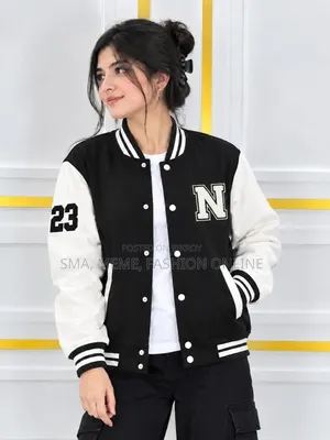 Stylish Cotton Varsity Jacket
