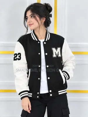 Stylish Cotton Varsity Jacket