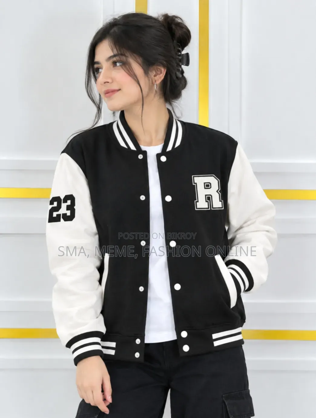 Stylish Cotton Varsity Jacket