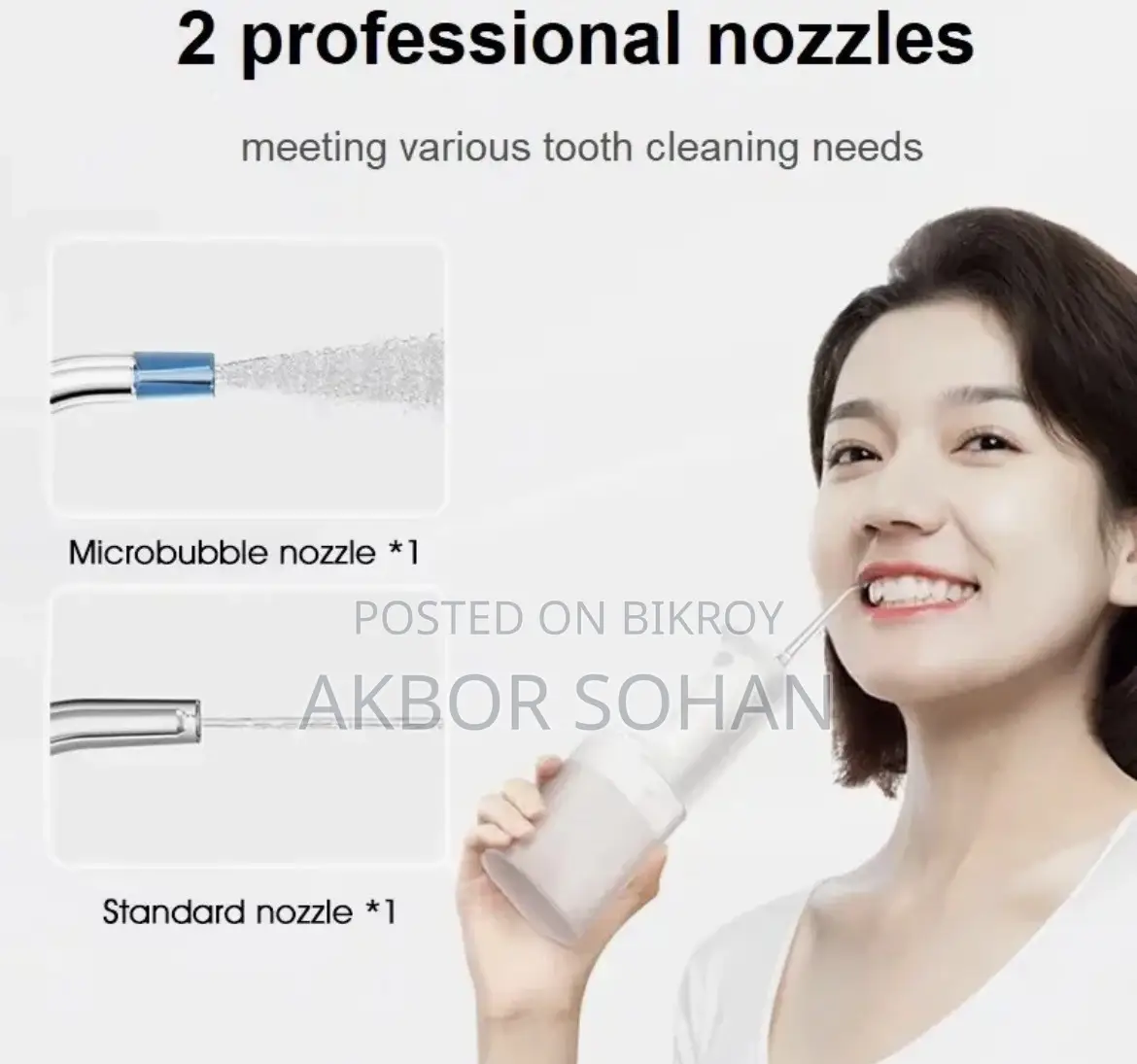 Mijia Oral Irrigator 2, Portable Electric Water Flosser 200ml Type-C