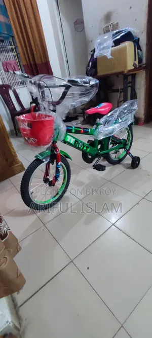 ১৬" সাইকেল সবুজ রঙ ৪+৮ বছর