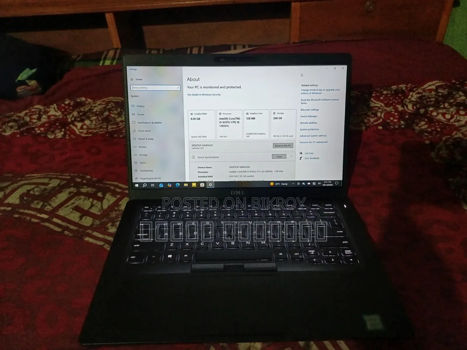 Laptop Dell Latitude 5400 8GB Intel Core i5 eMMC 256GB