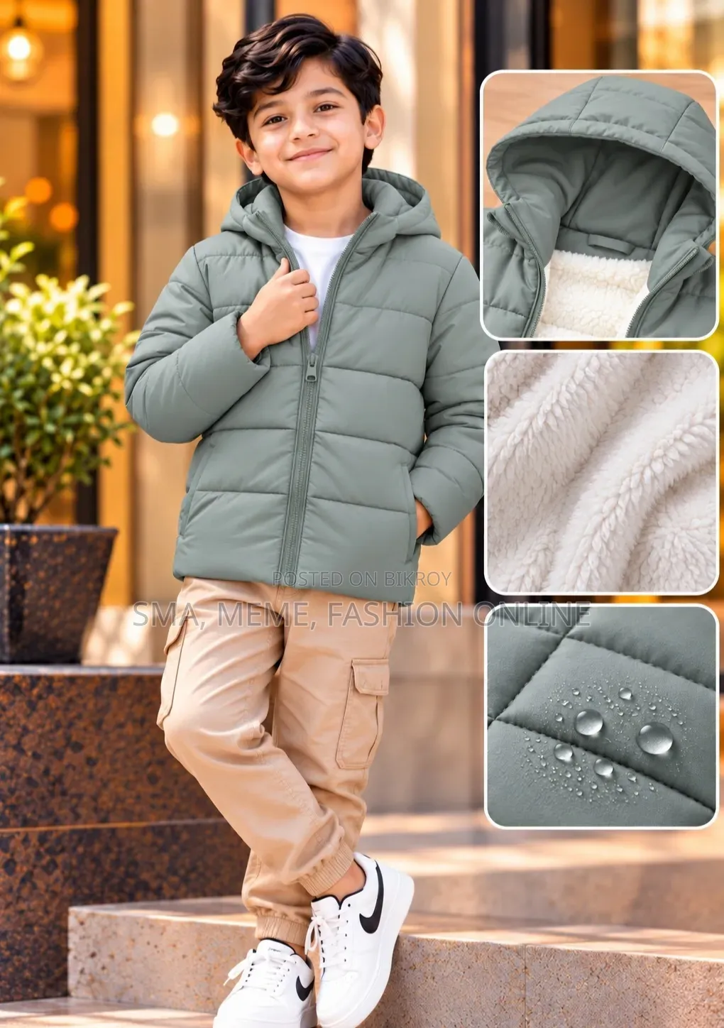 Premium Kids Sherpa Padding Jacket