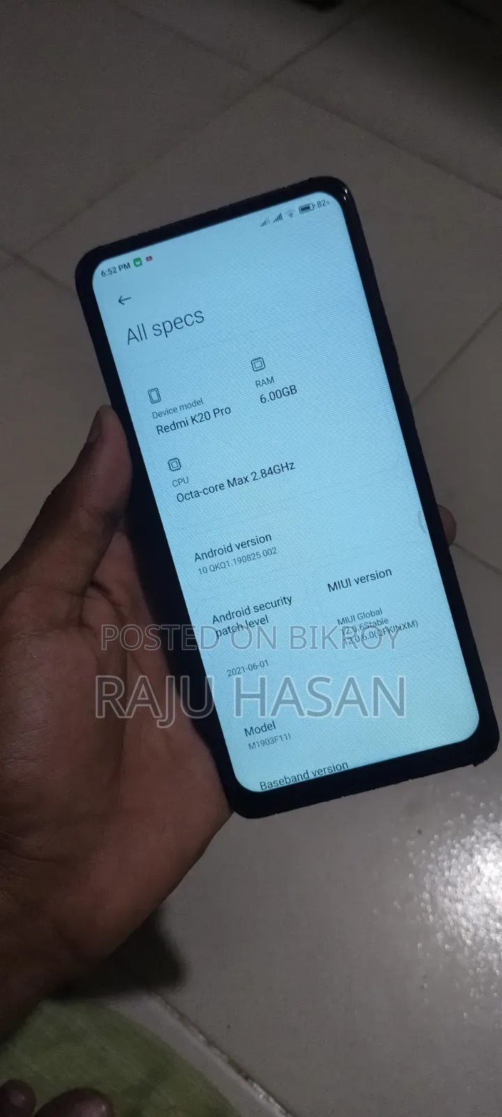 Xiaomi Redmi K20 Pro 256 GB Red