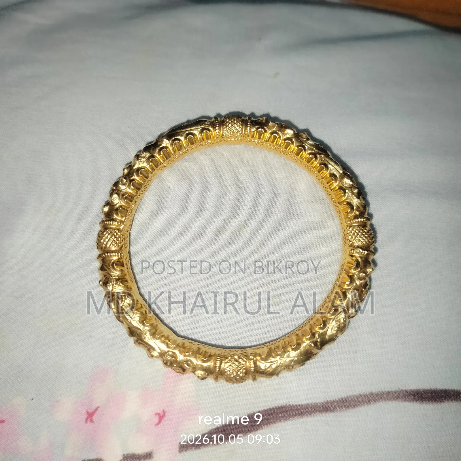 ২২ ক্যারেট হাতের বালা এক ভরি