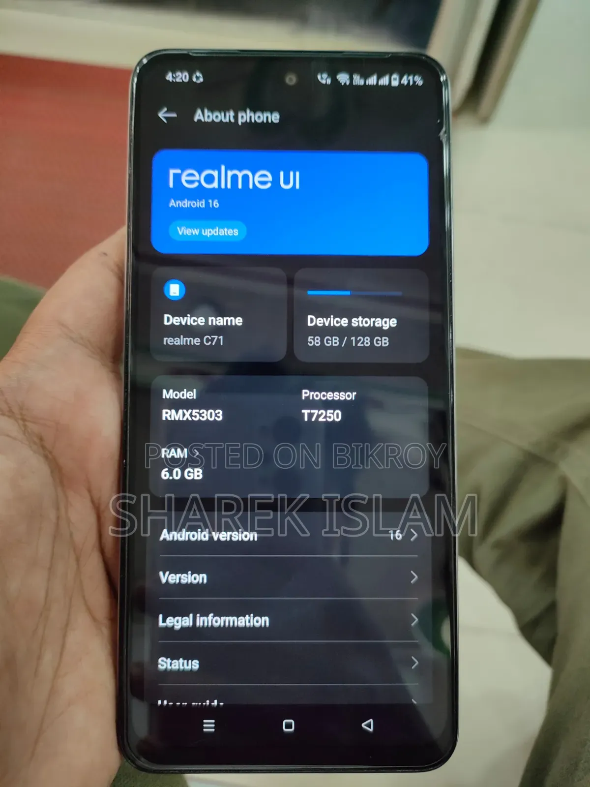 Realme C71 128 GB White