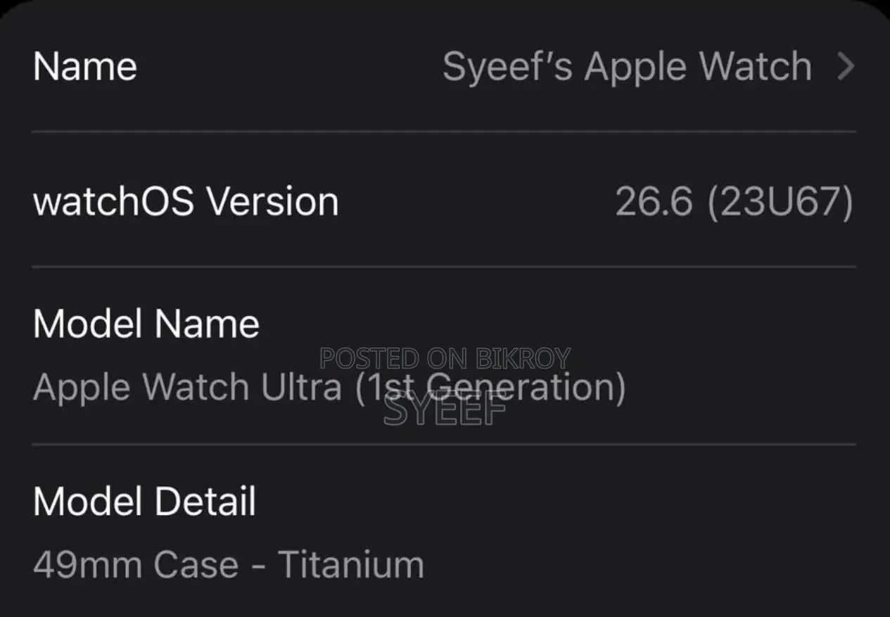 Used Apple Watch Ultra – 49mm