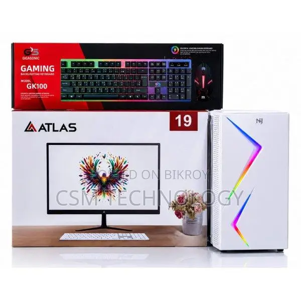 Desktop PC Core i5 7th Gen 19" ATLAS LED Monitor & 8GB RAM