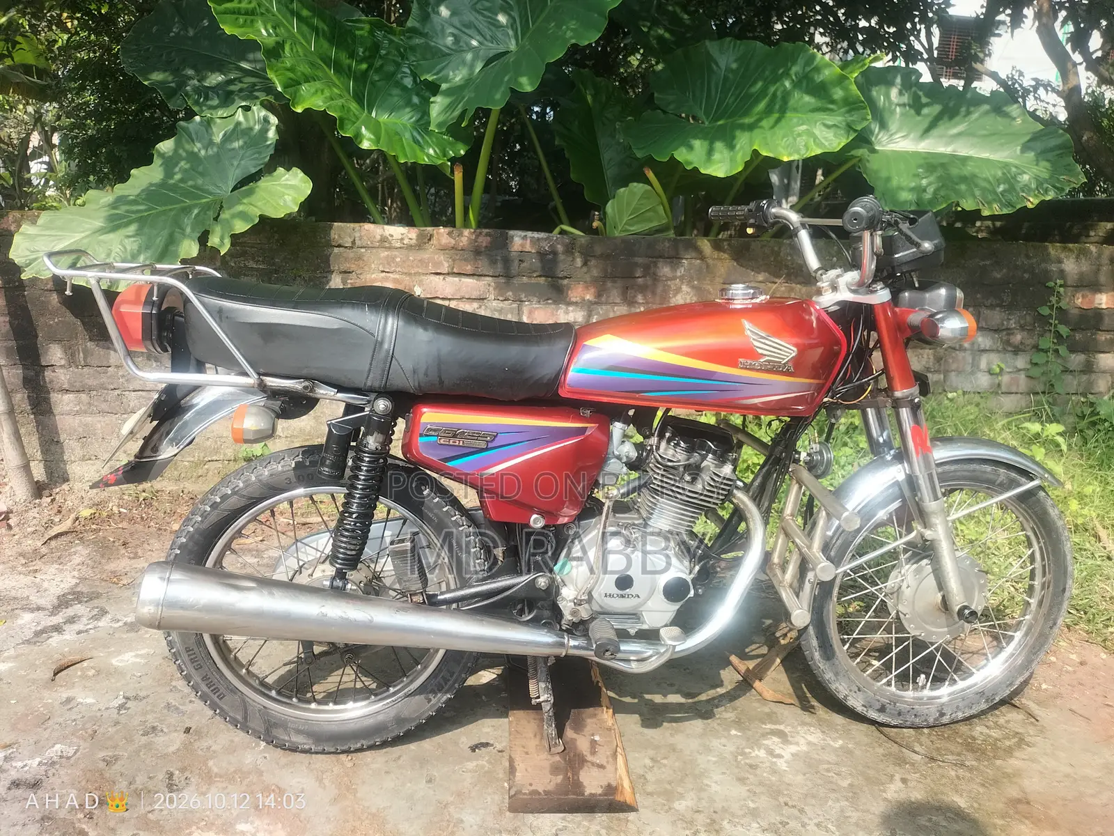 হোন্ডা সিজি১১০ ২০১২ লাল