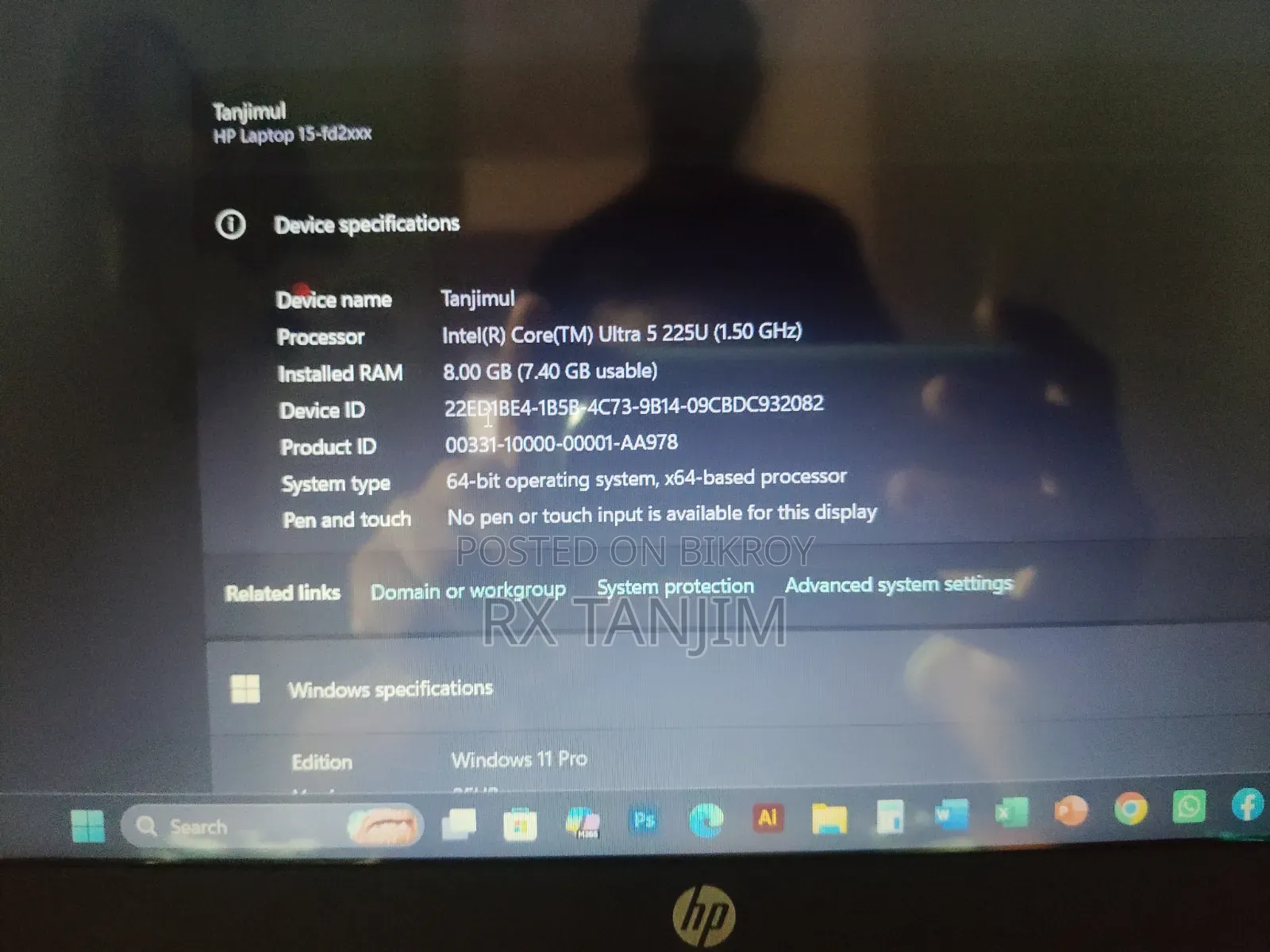New Laptop HP 15-dy2075tg 8GB Intel Core i5 SSD 512GB