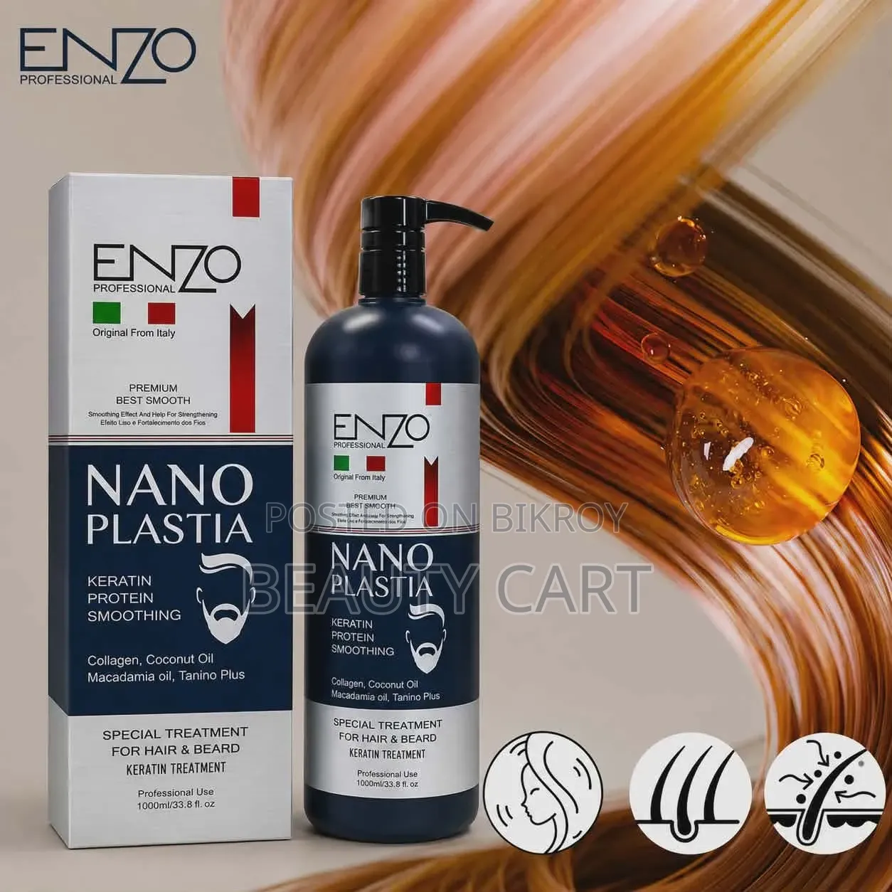 ENZO Professional Nano Plastia Keratin Treatment (1000ml)