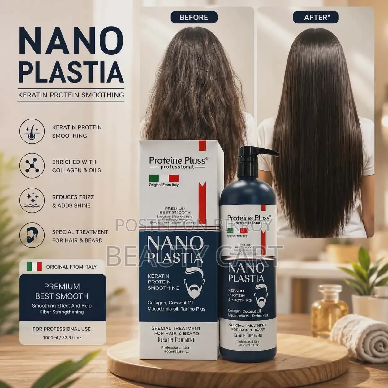 ENZO Professional Nano Plastia Keratin Treatment (1000ml)