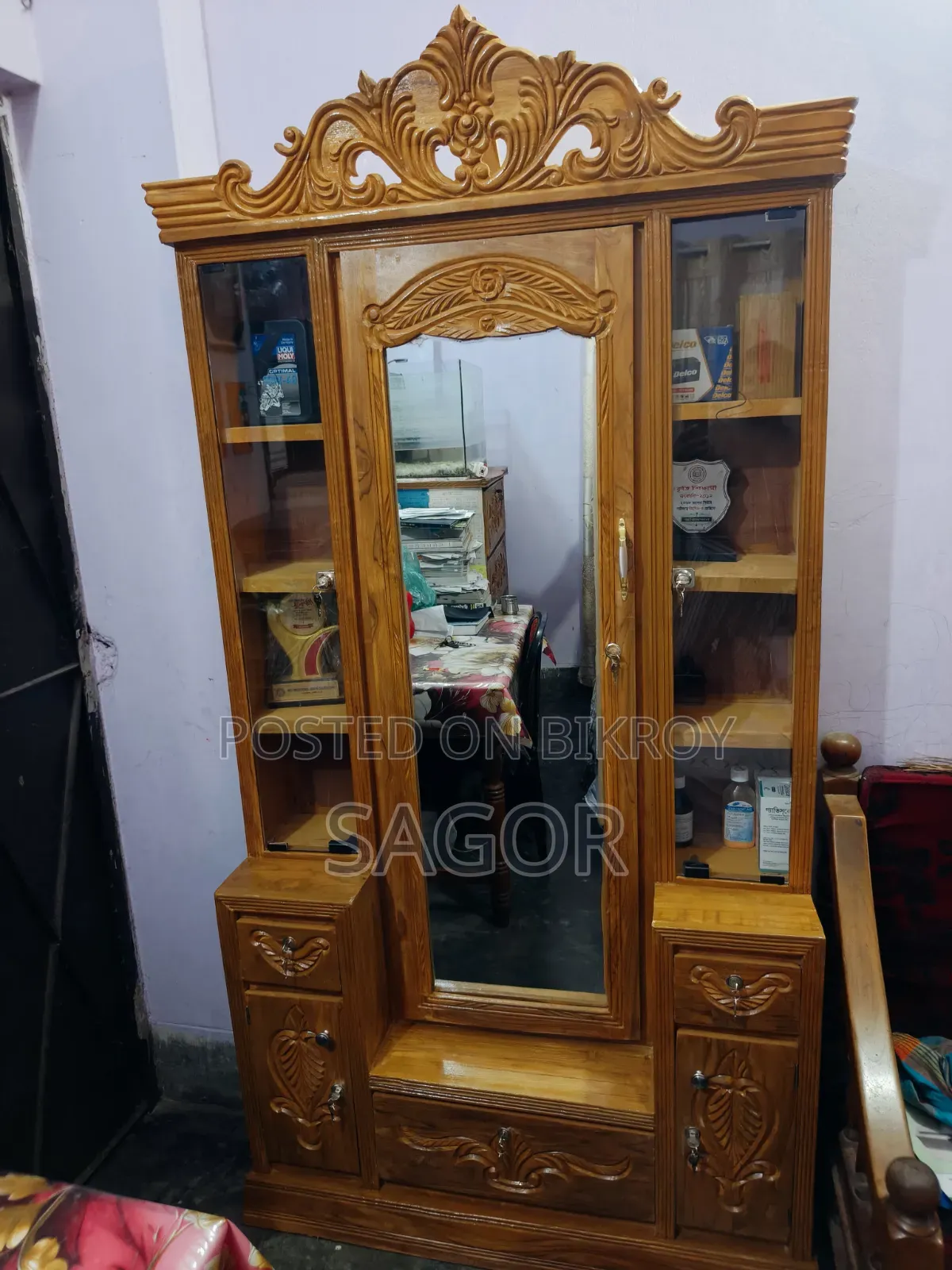 চিটাগং সেগুন কাঠের ডেসিংটেবিল