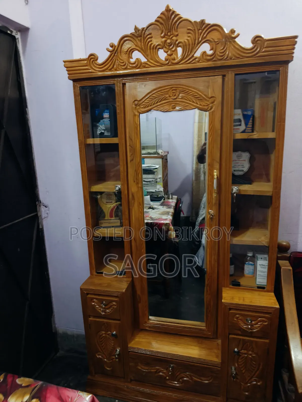 চিটাগং সেগুন কাঠের ডেসিংটেবিল