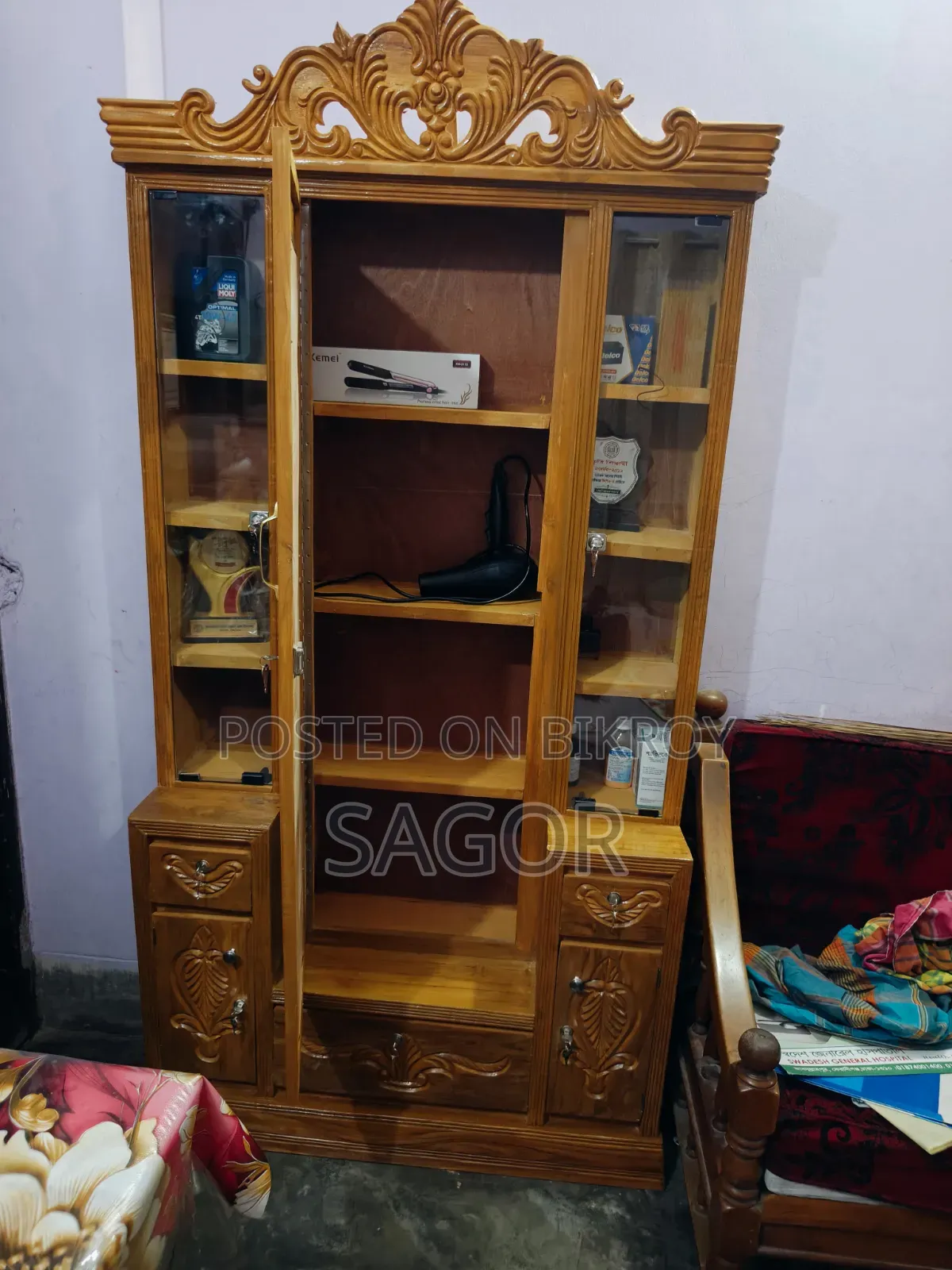 চিটাগং সেগুন কাঠের ডেসিংটেবিল
