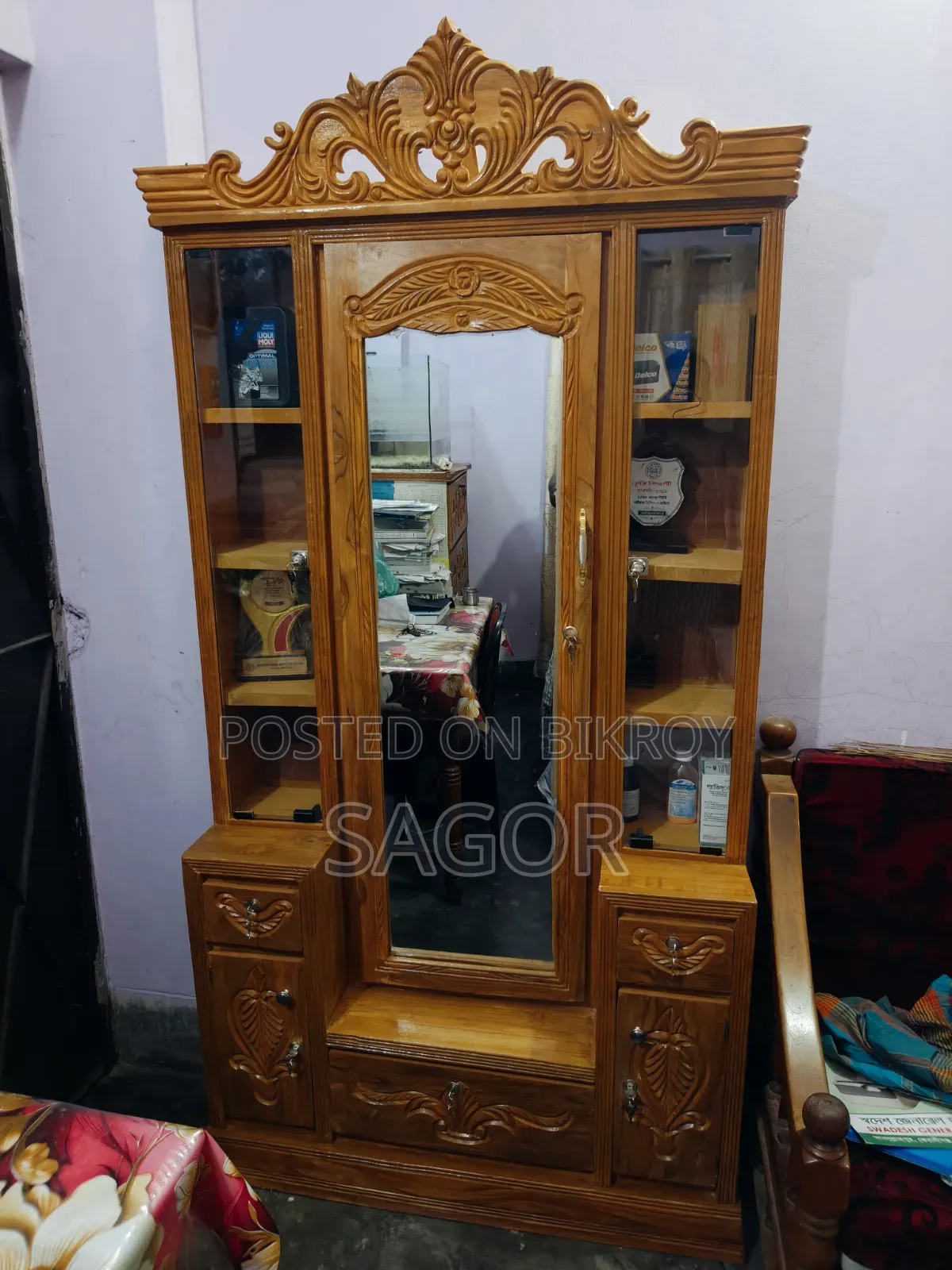 চিটাগং সেগুন কাঠের ডেসিংটেবিল