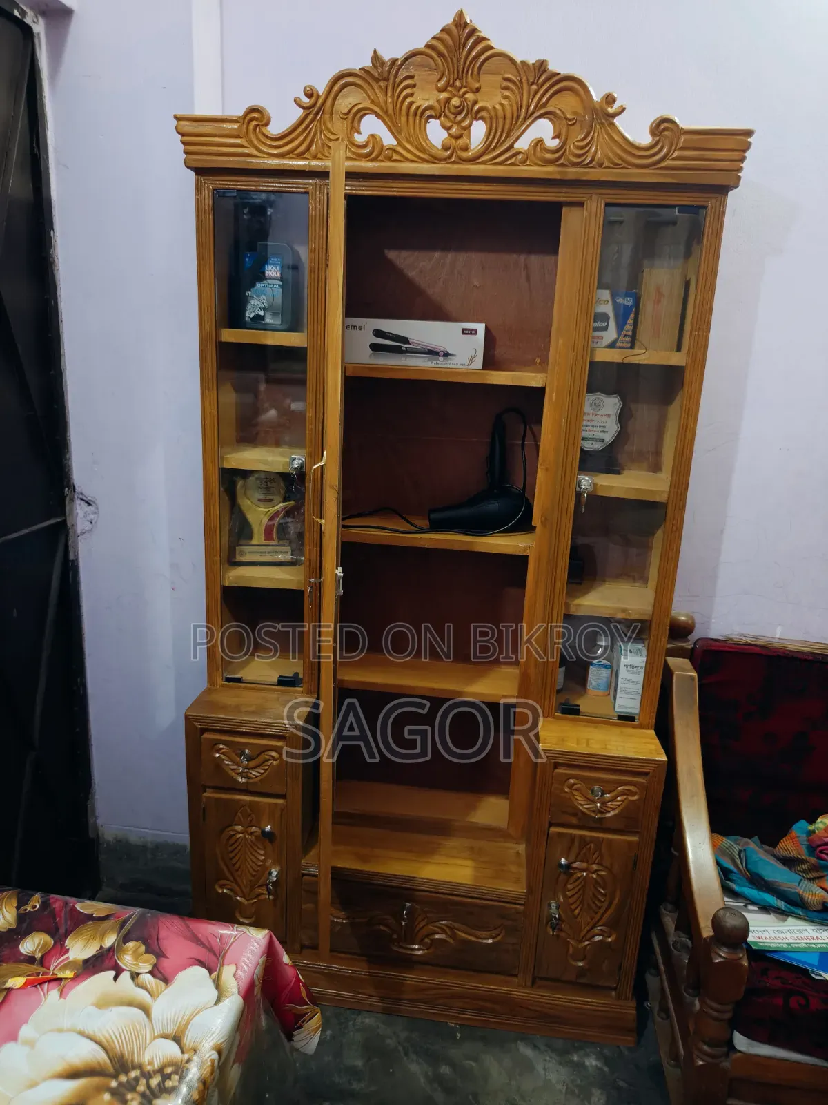 চিটাগং সেগুন কাঠের ডেসিংটেবিল