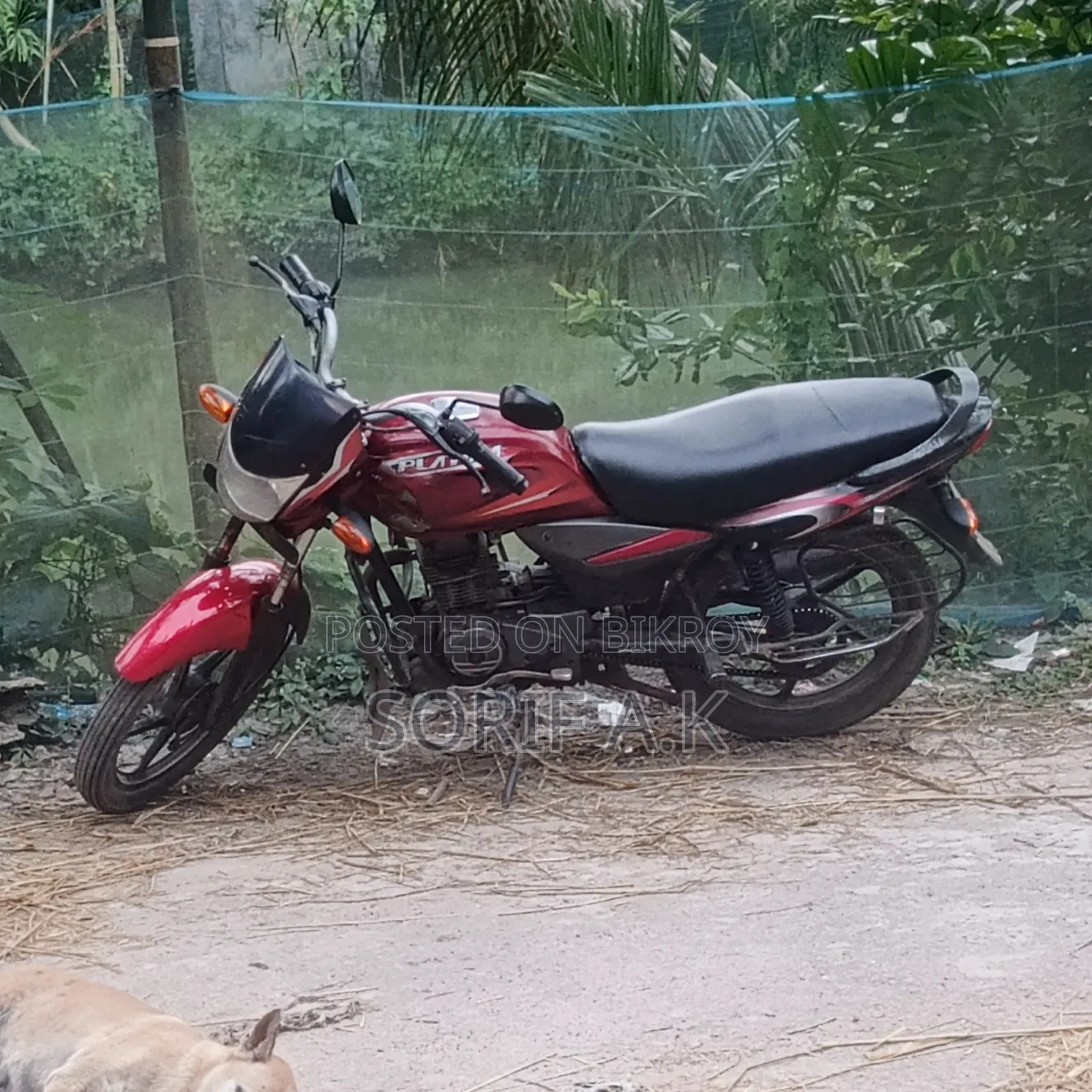 বাজাজ প্লাটিনা ১০০ ২০১৮ রেড