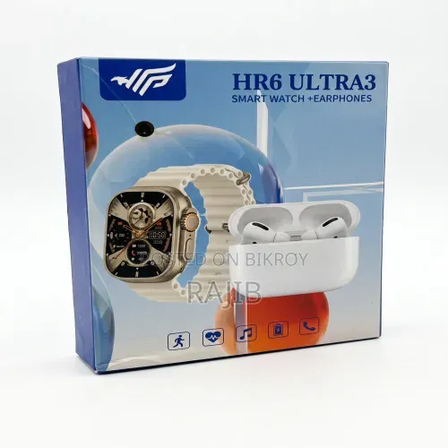 HR6 ULTRA3 Smart Watch + Wireless Earbuds Combo Set