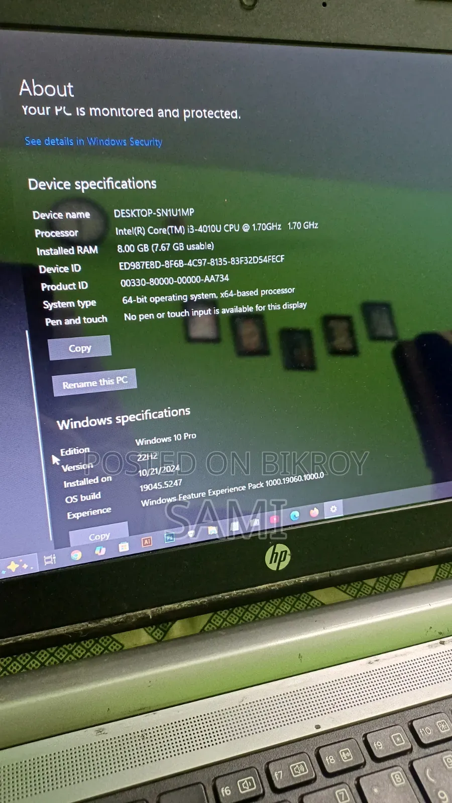 Laptop HP ProBook MT31 8GB Intel Core i3 HDD 128GB