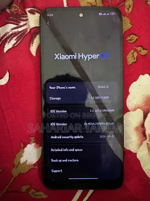 শাওমি রেডমি ১২ ১২৮ জিবি ব্ল্যাক