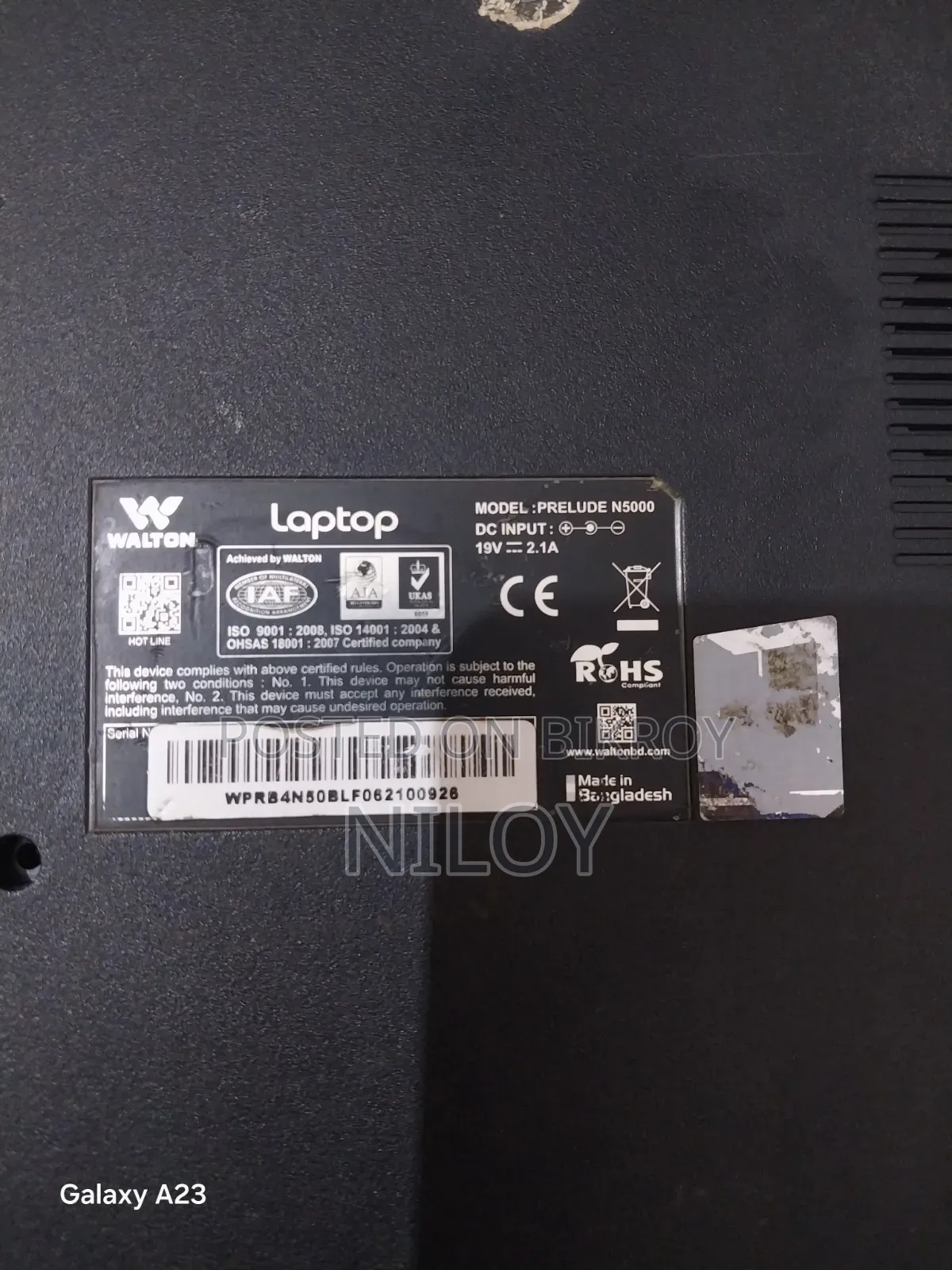 Laptop 8GB RAM Intel Core i3 256GB SSD