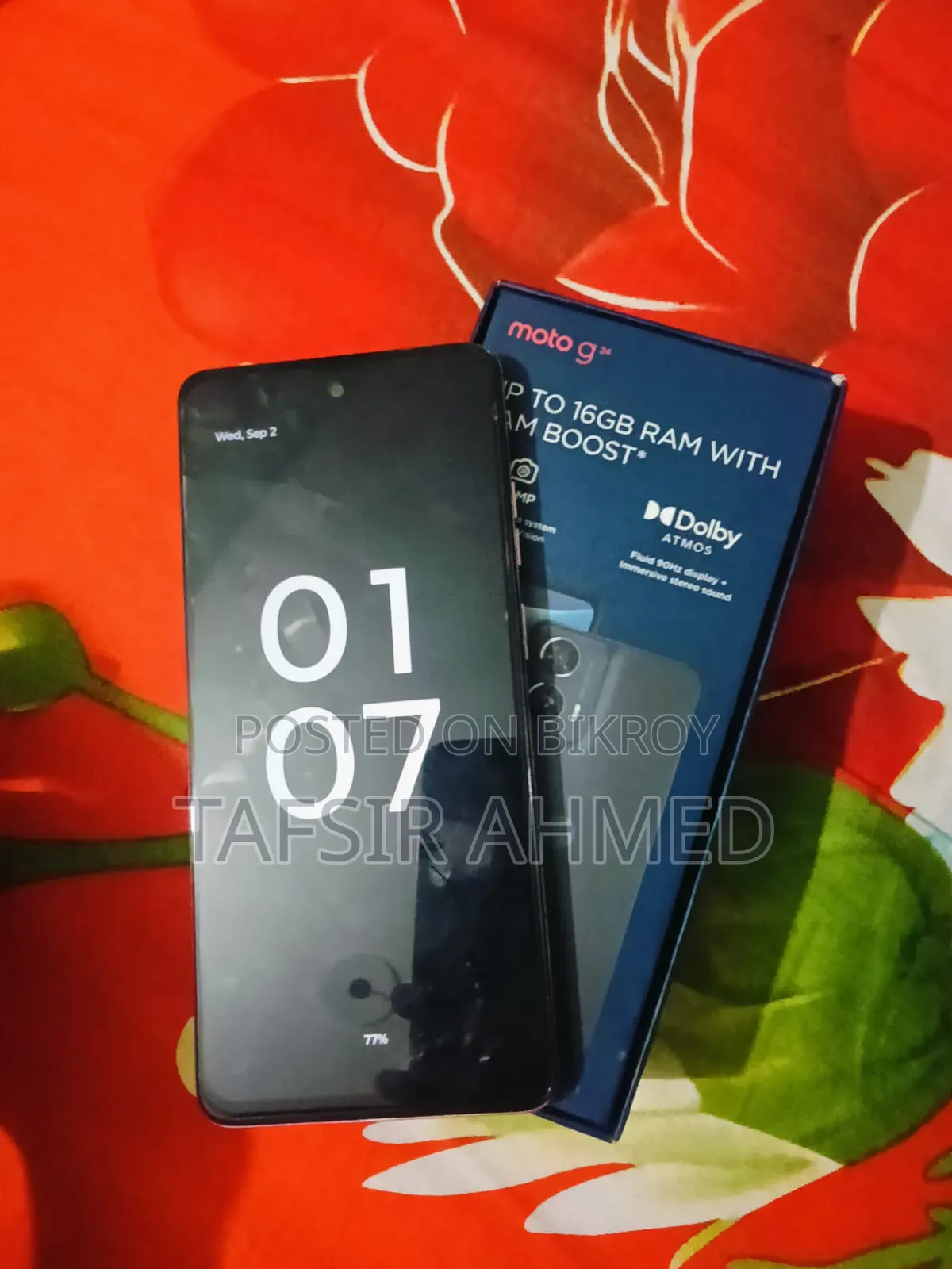 মোটোরোলা মোটো জি২৪ ১২৮ জিবি পিংক
