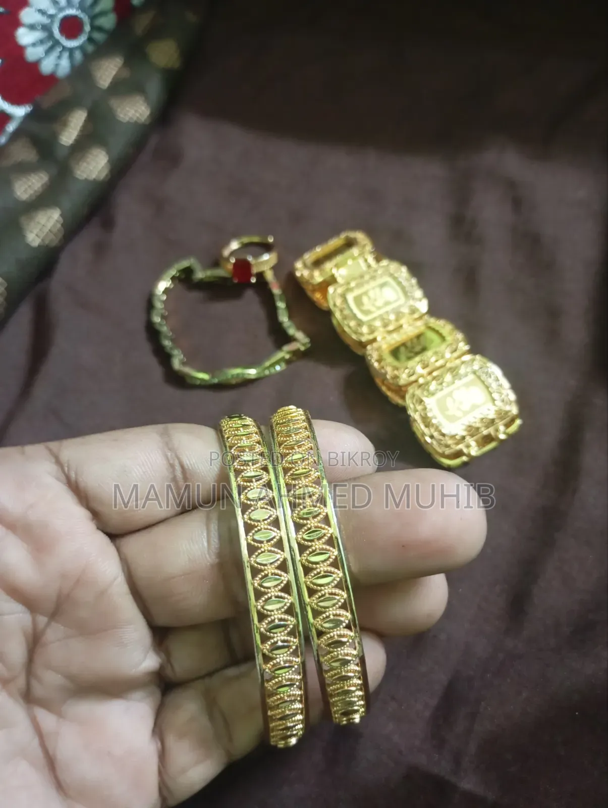 Bangles-Bracelet-and Ruby Ring