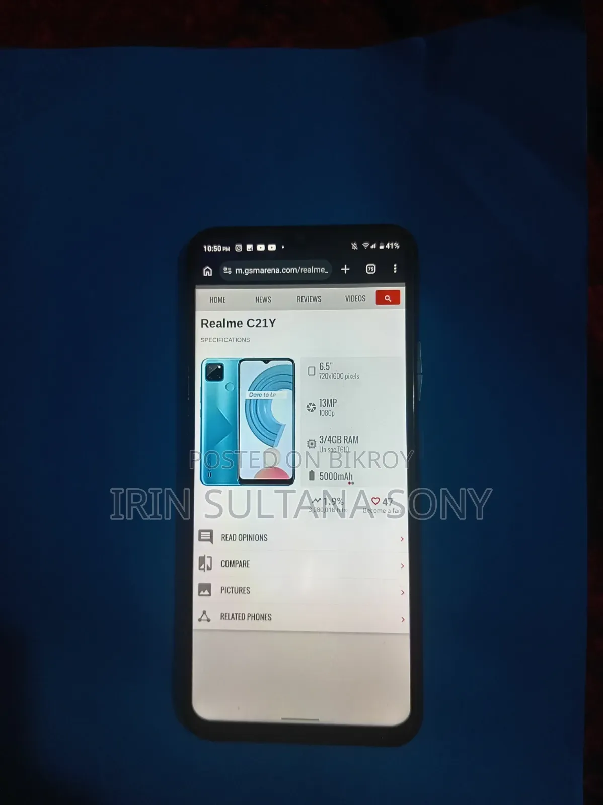 Realme C21Y 64 GB Black