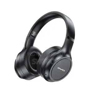 Awei AT5 ANC Wireless Bluetooth Headphone - Black - 08 Hours Battery