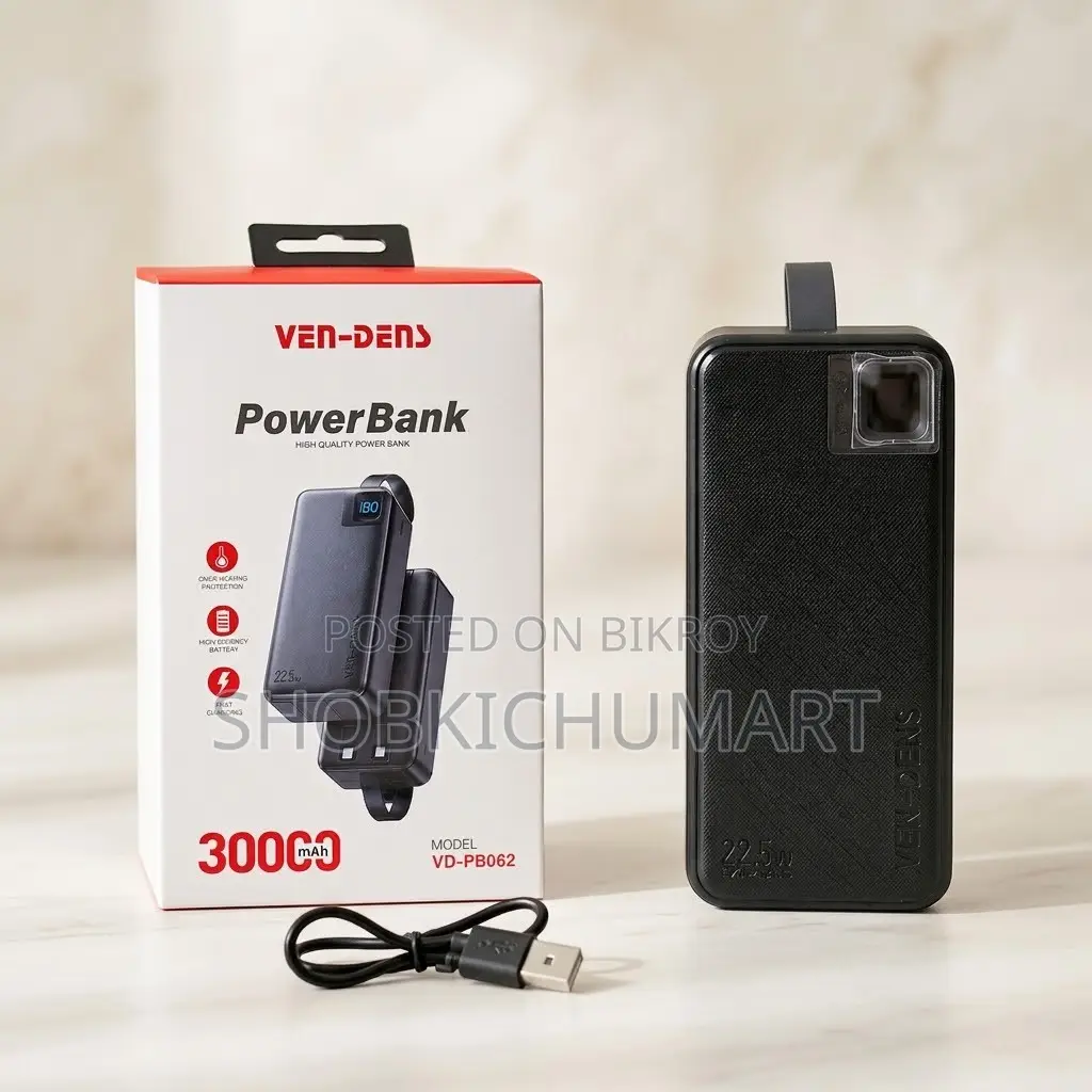 VEN-DENS 30000mAh Fast Charging Power Bank (Model VD-PB062)