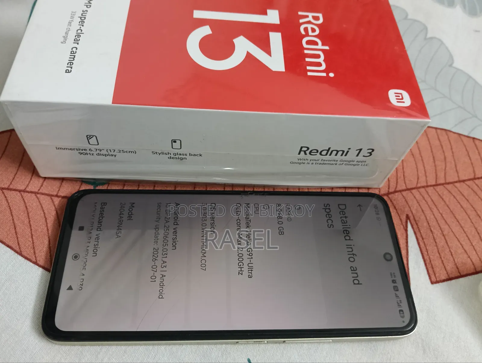শাওমি ১২৮ জিবি গোল্ড