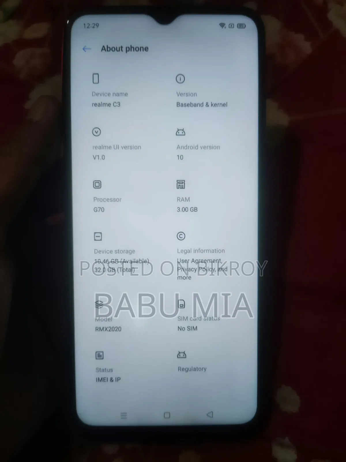 Realme C3 32 GB Red