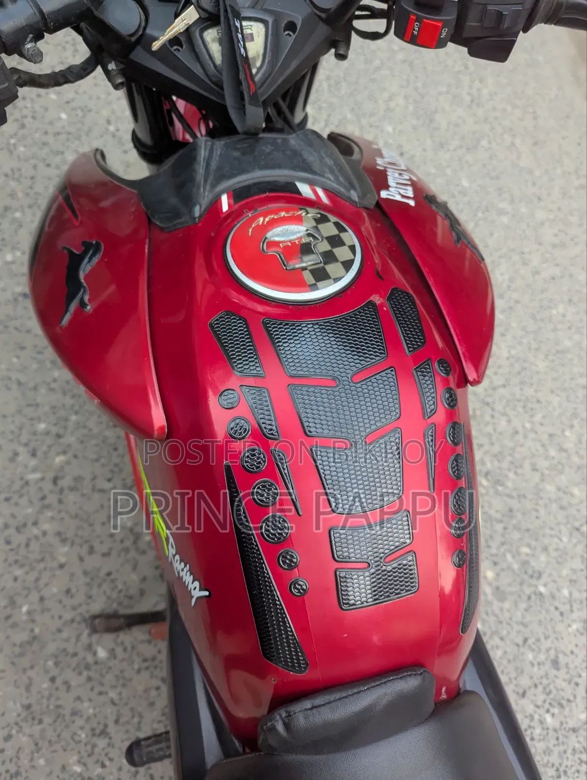 টিভিএস আপাচি আরটিআর ১৬০ টুভি ২০১৬ লাল