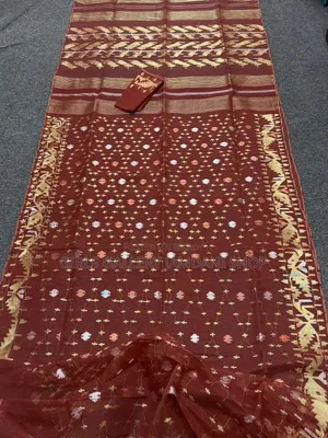 Handloom Dhakai Jamdani Saree