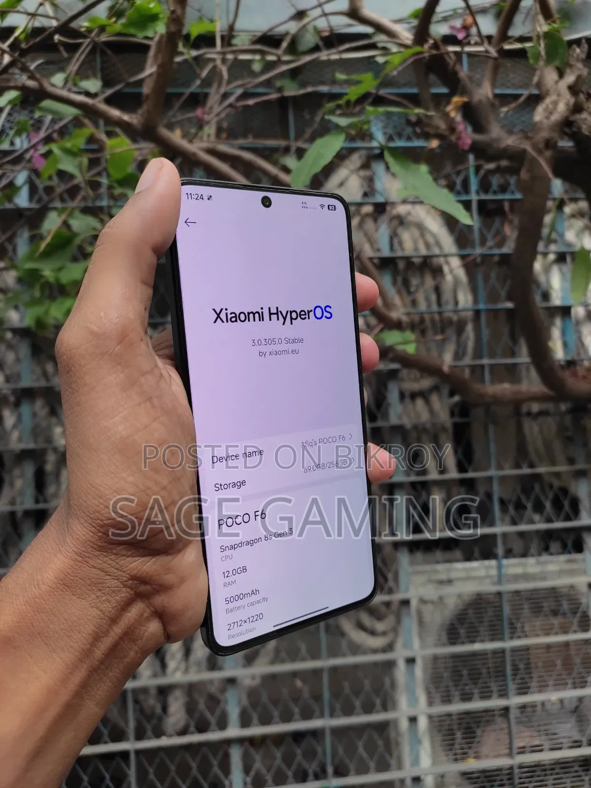 Xiaomi Poco F6 256 GB Blue
