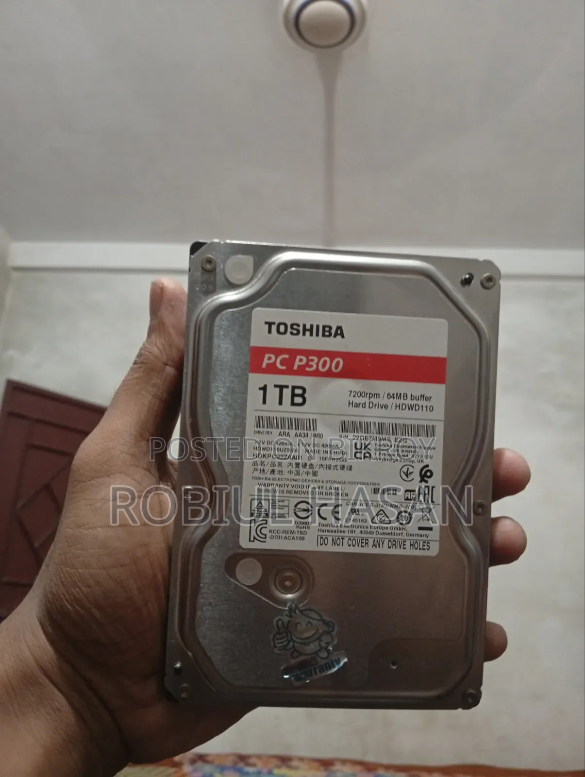 Toshiba 1 TB Hardisk Sell