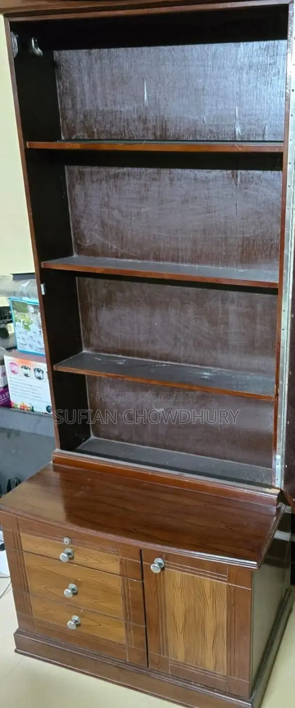 উডেন বেড আলমিরা ড্রেসিং টেবিল সেট