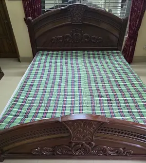 উডেন বেড আলমিরা ড্রেসিং টেবিল সেট