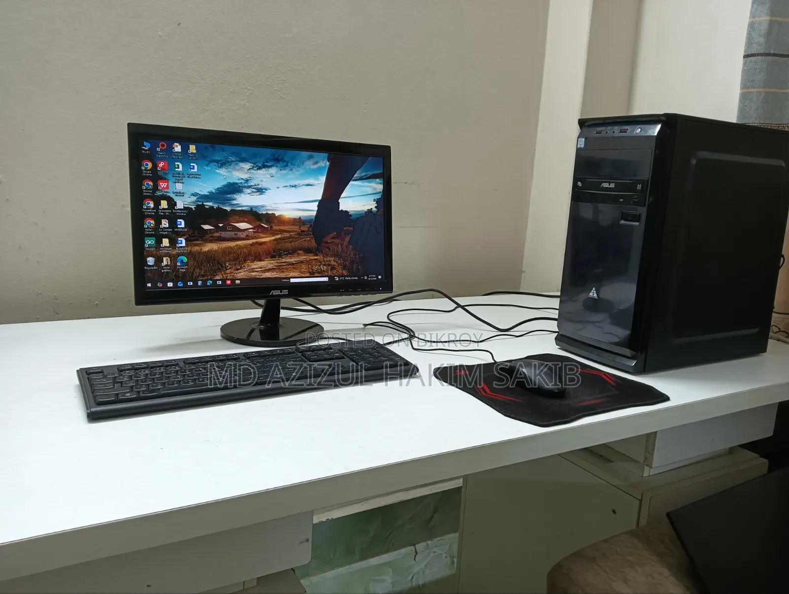 Desktop Computer Asus 4GB Intel Core i3 SSD 256GB
