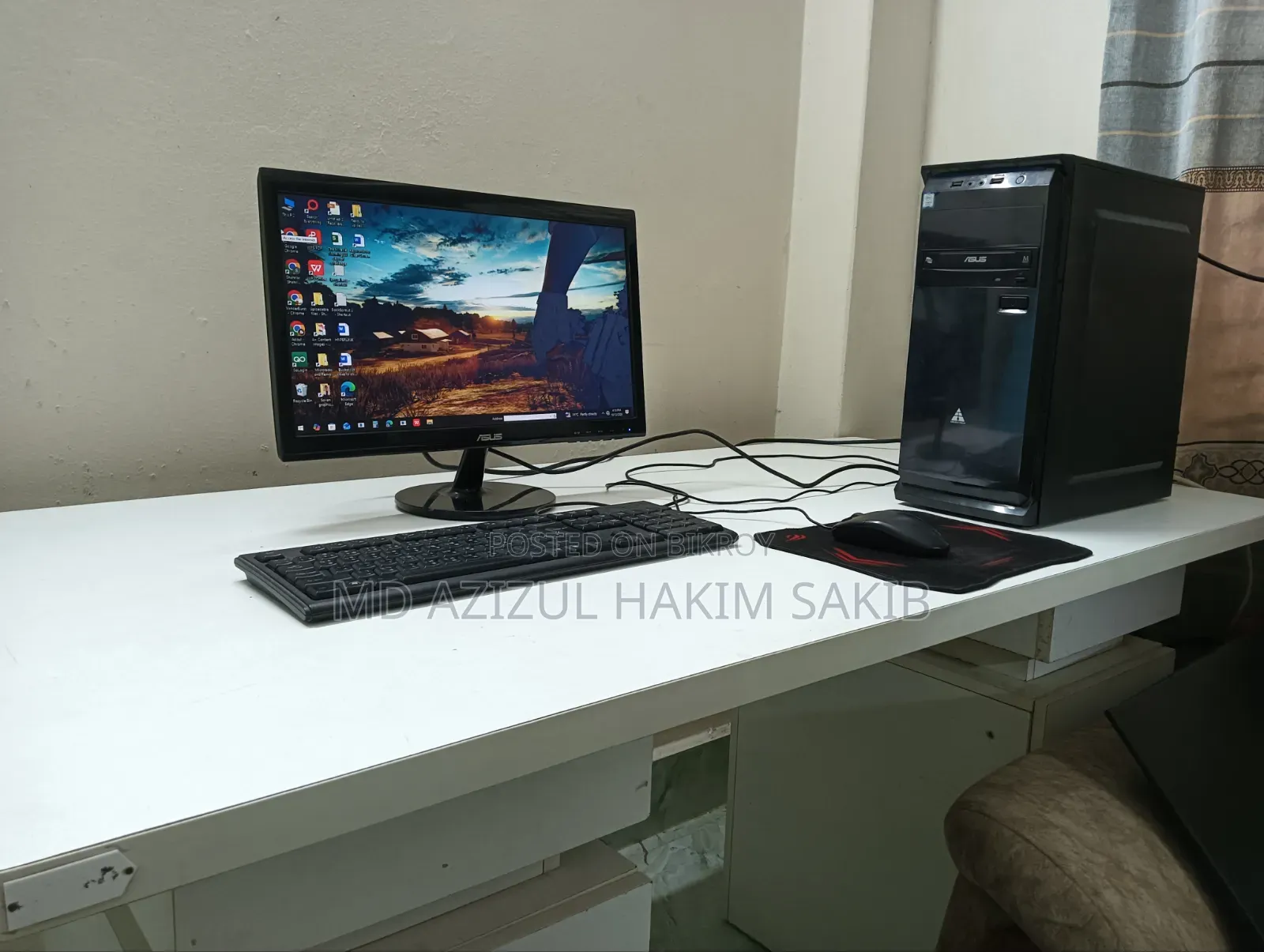 Desktop Computer Asus 4GB Intel Core i3 SSD 256GB