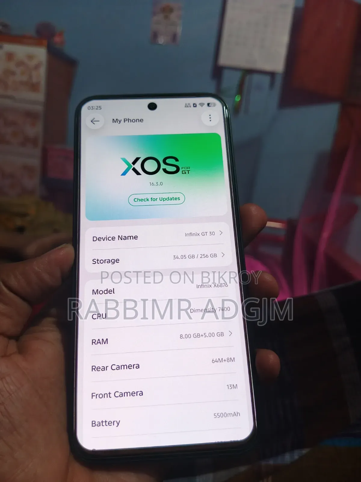 ইনফিনিক্স জিটি ৩০ ৫জি ২৫৬ জিবি গ্রিন